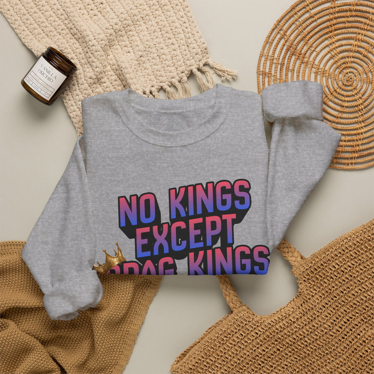No Kings Except Drag Kings Unisex Heavy Blend™ Crewneck Sweatshirt [Sizes S-5X]