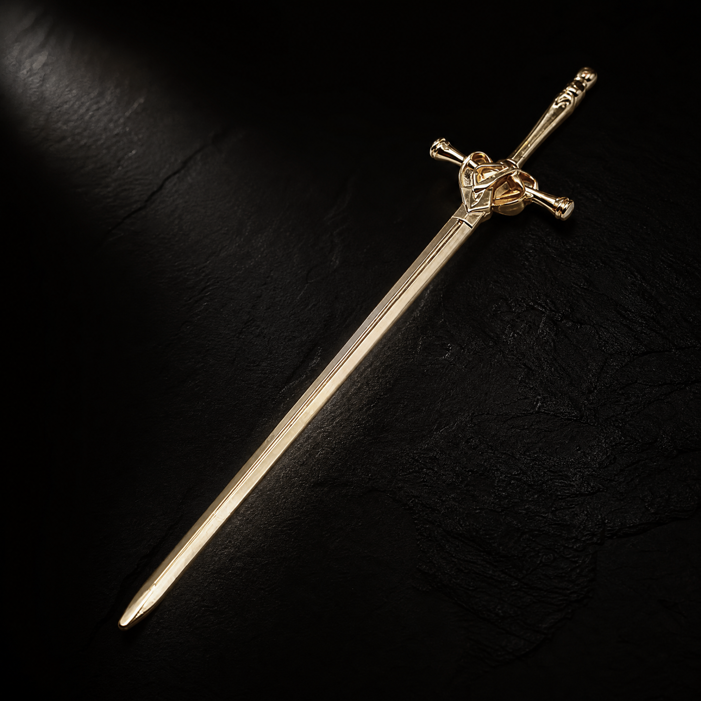 Sword Hair Stick or Letter Opener in Champagne Gold