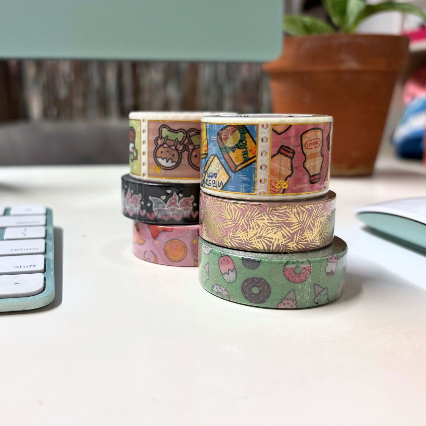 Washi Tape Mystery Pack | Set of 6 Fun Bundle of Decorating Tape