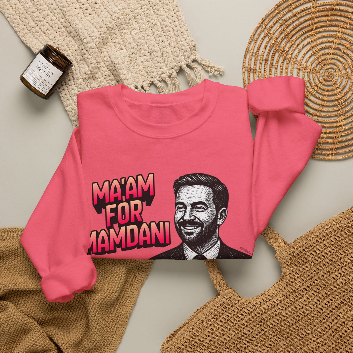Ma'am for Mamdani NYC Mayor Unisex Heavy Blend™ Crewneck Sweatshirt [Sizes S-5X]