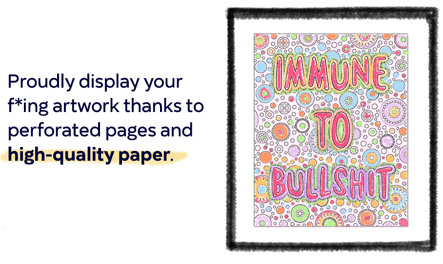 You Are a F-cking Rock Star Adult Coloring Book | Funny Motivational Swear Word Coloring Book