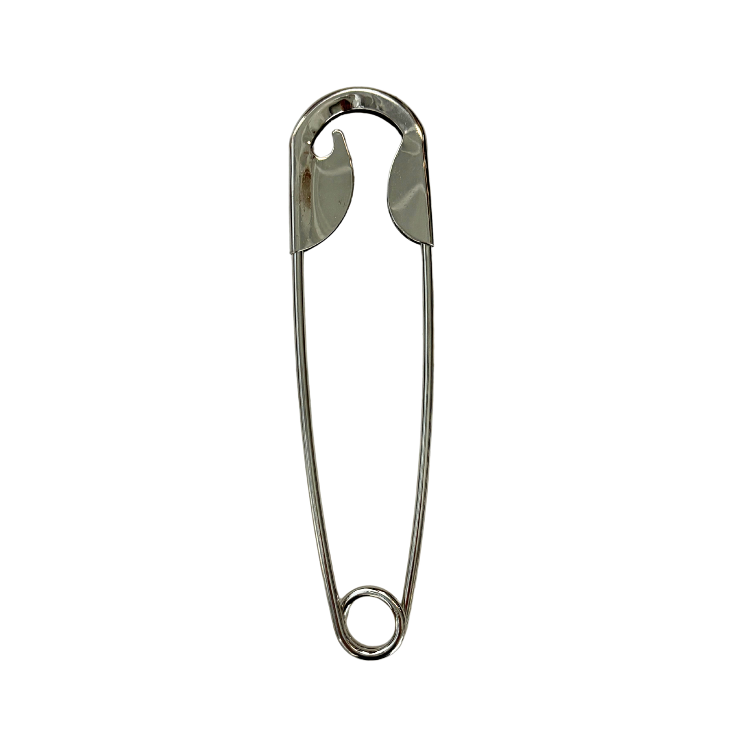 Giant Safety Pin Hair Clip | Punk Bun Pin | 5" Silver | Bag Charm or Keychain