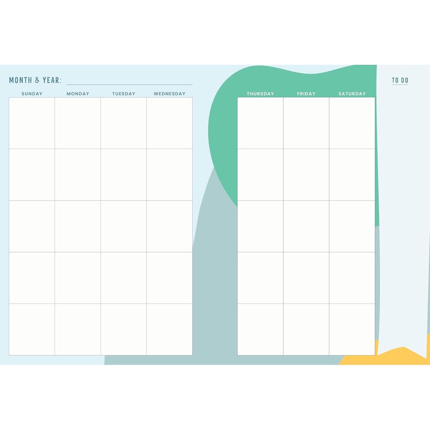 12-Month Undated Weekly Planner | American Library Association Recommended Reads