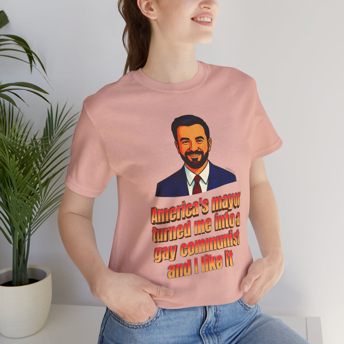 America's Mayor Turned Me Into a Gay Communist and I Like It Mamdani Jersey Short Sleeve Tee [Sizes XS-4XL]