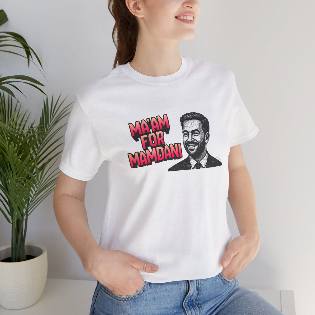 Ma'am for Mamdani NYC Mayor Jersey Short Sleeve Tee [Sizes XS-4XL]