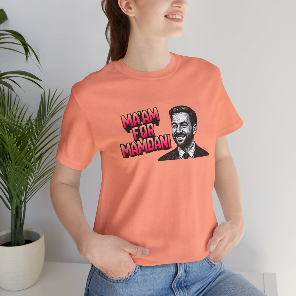 Ma'am for Mamdani NYC Mayor Jersey Short Sleeve Tee [Sizes XS-4XL]