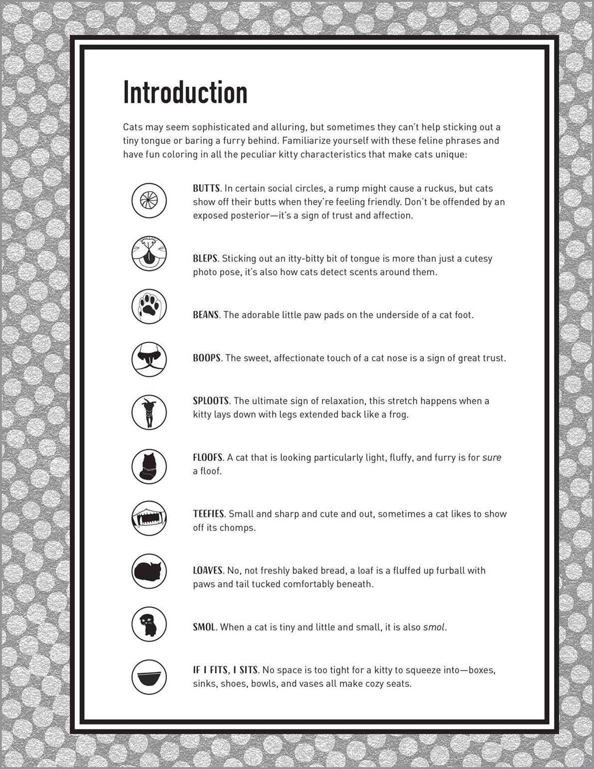 Butts, Bleps, and Beans Cat Coloring Book for Adults | Funny Meme Cats | 35 Unique One-Sided Pages