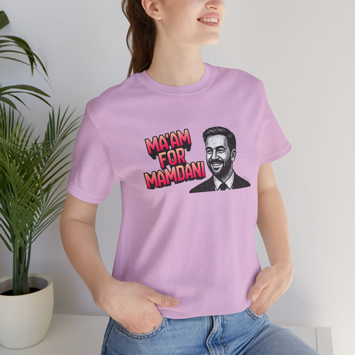 Ma'am for Mamdani NYC Mayor Jersey Short Sleeve Tee [Sizes XS-4XL]