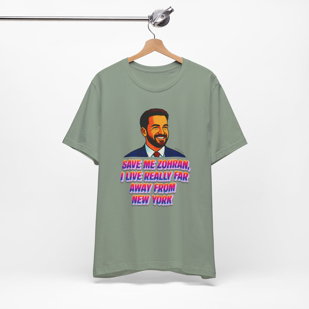 Save Me Zohran I Live Really Far Away from New York Mamdani Jersey Short Sleeve Tee [Sizes XS-4XL]