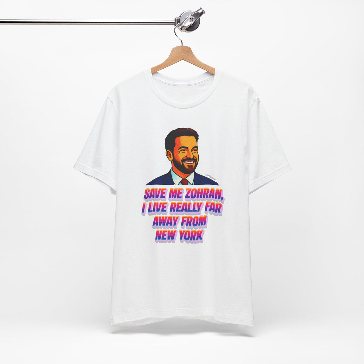 Save Me Zohran I Live Really Far Away from New York Mamdani Jersey Short Sleeve Tee [Sizes XS-4XL]