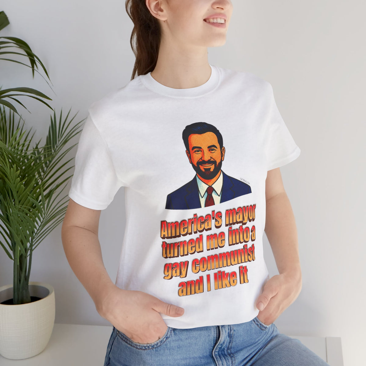 America's Mayor Turned Me Into a Gay Communist and I Like It Mamdani Jersey Short Sleeve Tee [Sizes XS-4XL]