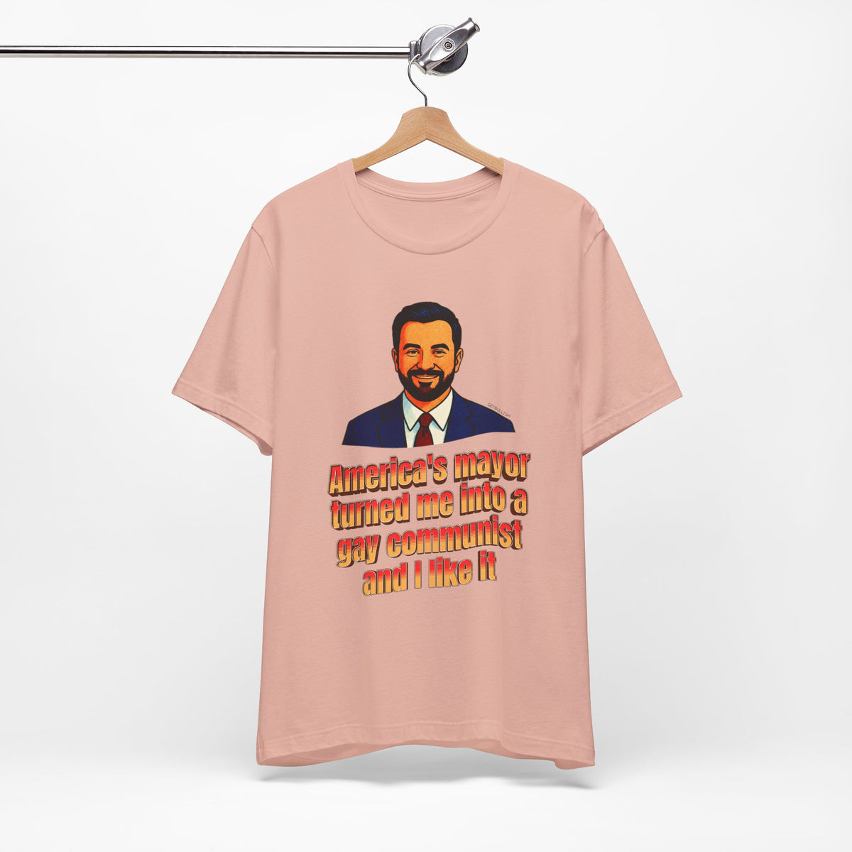 America's Mayor Turned Me Into a Gay Communist and I Like It Mamdani Jersey Short Sleeve Tee [Sizes XS-4XL]