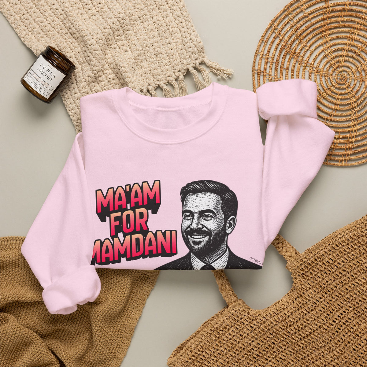 Ma'am for Mamdani NYC Mayor Unisex Heavy Blend™ Crewneck Sweatshirt [Sizes S-5X]
