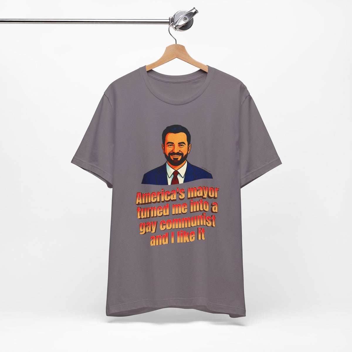 America's Mayor Turned Me Into a Gay Communist and I Like It Mamdani Jersey Short Sleeve Tee [Sizes XS-4XL]