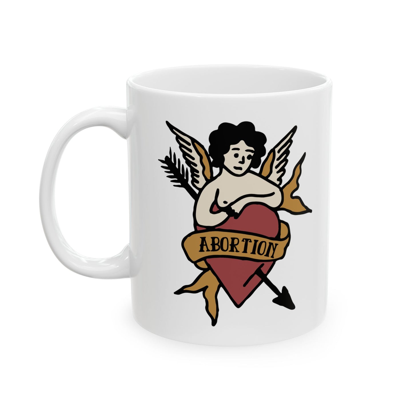 Abortion Vintage Tattoo Art Ceramic Mug 11oz