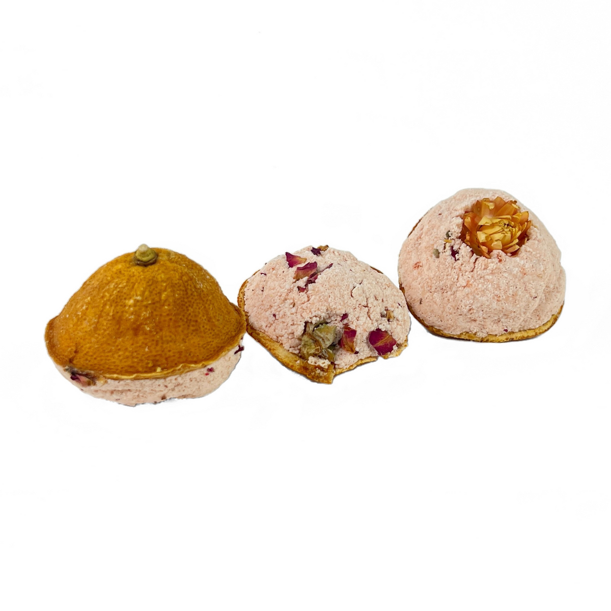 Mandarin Scoops Bath Bomb Gift Set | Citrus + Rose-Sow the Magic-The Bullish Store