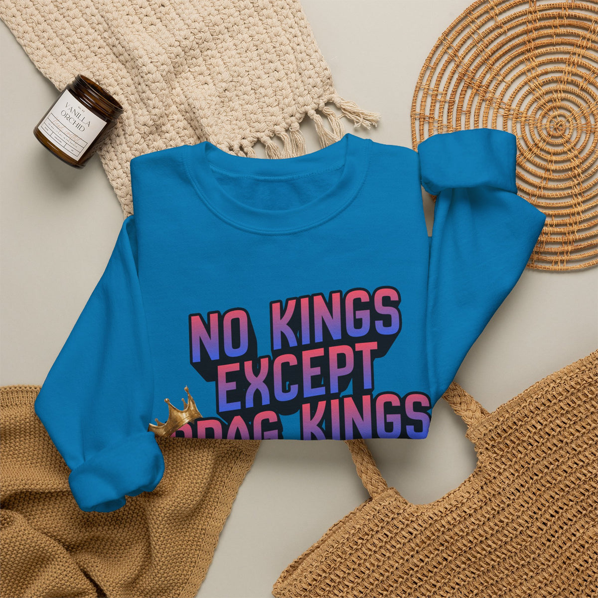 No Kings Except Drag Kings Unisex Heavy Blend™ Crewneck Sweatshirt [Sizes S-5X]