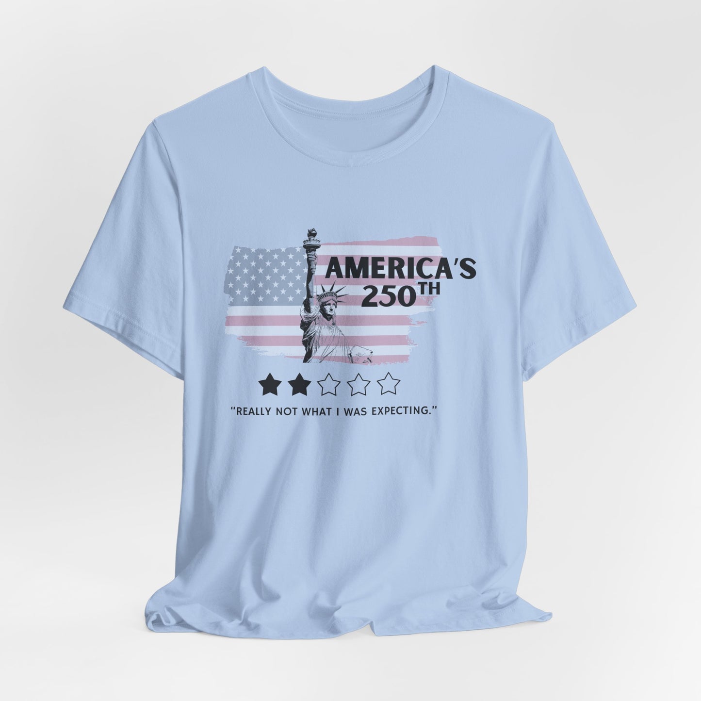 America's 250th Really Not What I Was Expecting Jersey Short Sleeve Tee | Feminist Political Humor Shirt [Sizes XS-5XL]