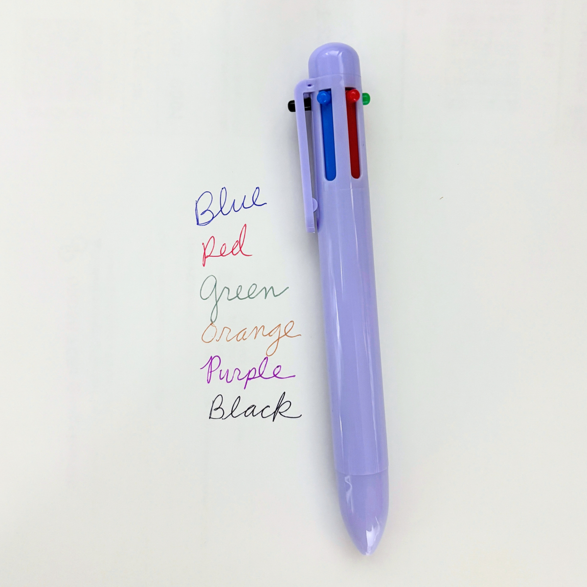 1980s Girl Pen | 6-in-1 Retro Multi Color Click Pens