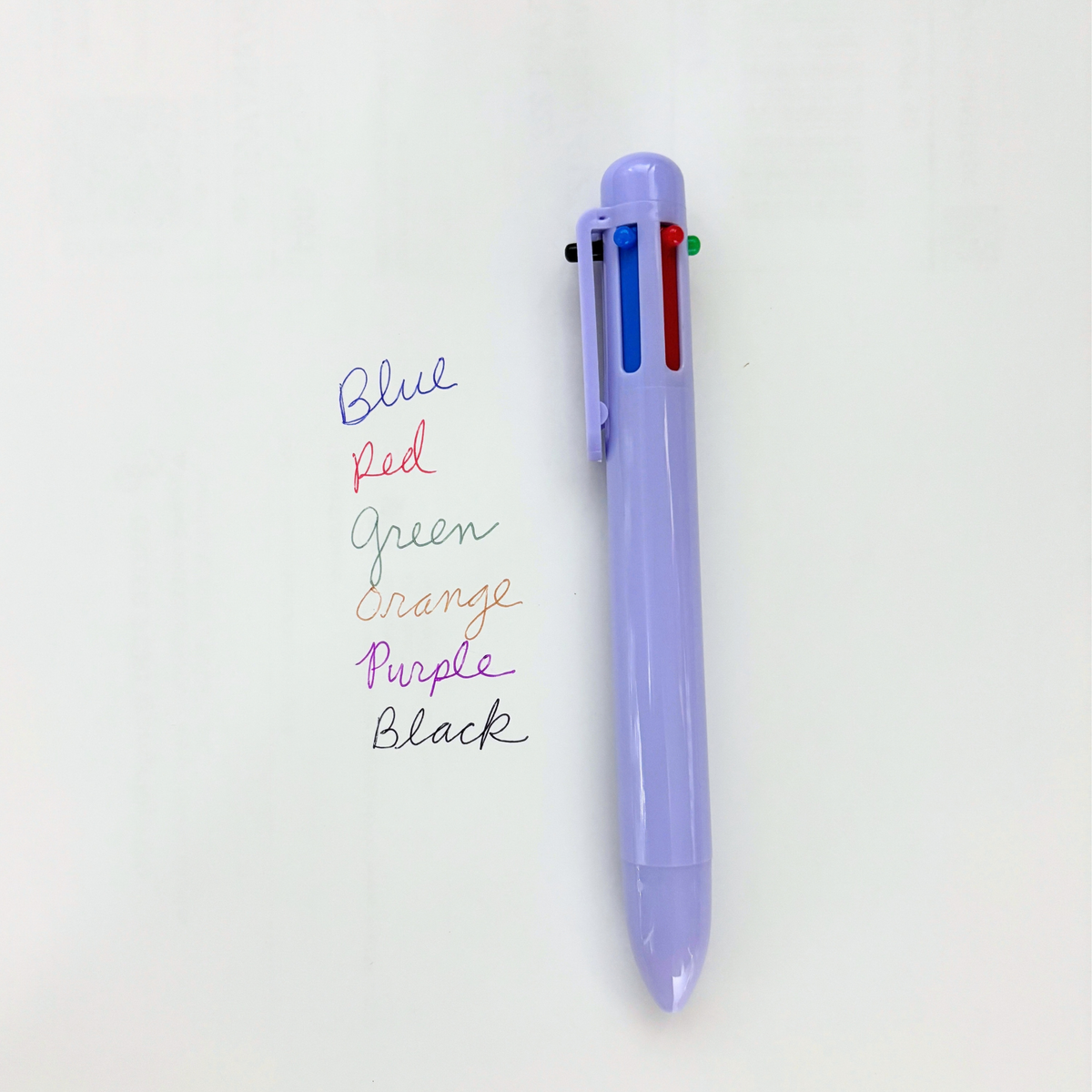 1980s Girl Pen | 6-in-1 Retro Multi Color Click Pens