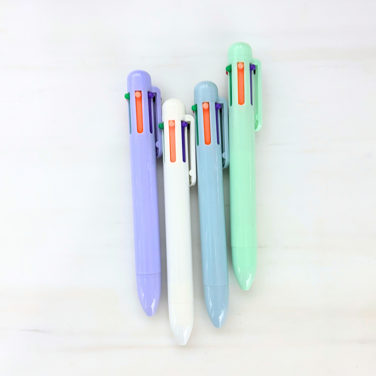 1980s Girl Pen | 6-in-1 Retro Multi Color Click Pens