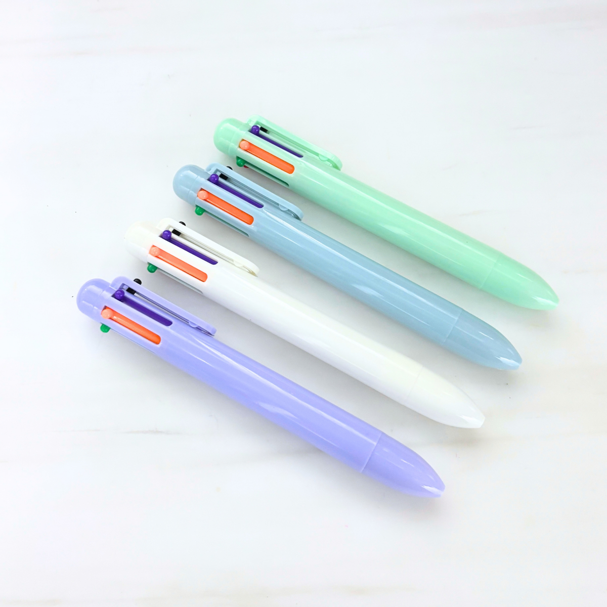1980s Girl Pen | 6-in-1 Retro Multi Color Click Pens