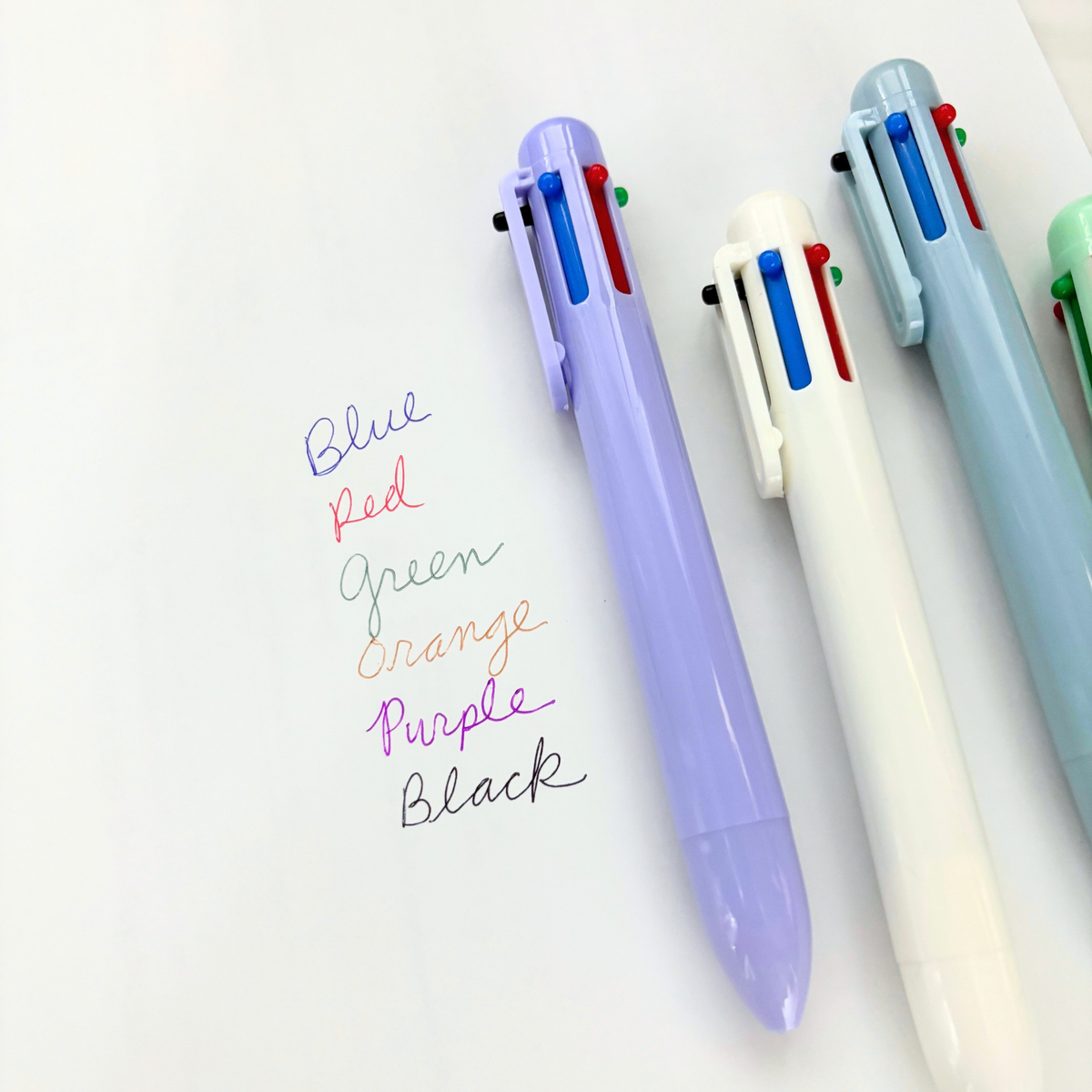 1980s Girl Pen | 6-in-1 Retro Multi Color Click Pens
