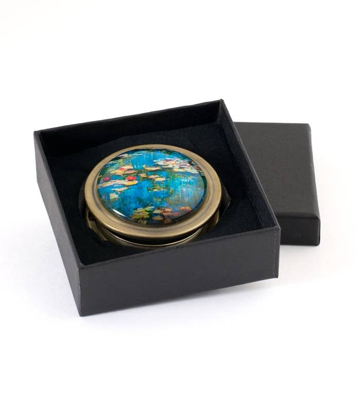 Monet Water Lilies Folding Magnifier | Fine Art Themed Giftable Magnifying Glass