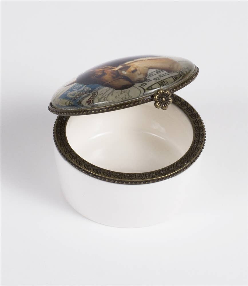 Horse Design Ceramic Keepsake Box | Giftable