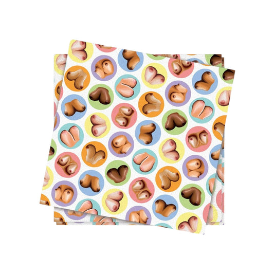 2-Ply Dirty Boob Napkins | 8-Pack-Little Genie Productions-The Bullish Store