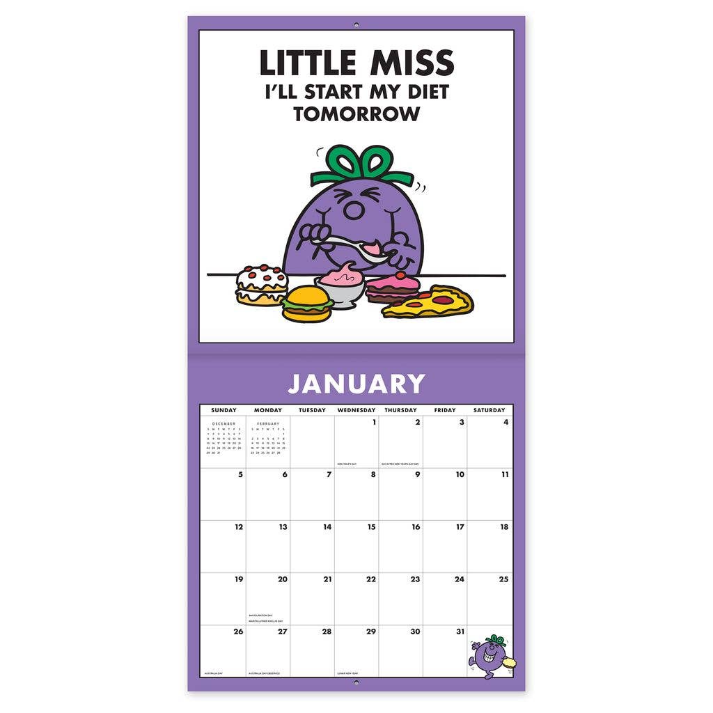 2025 Mr. Men Little Miss 12" x 12" Calendar