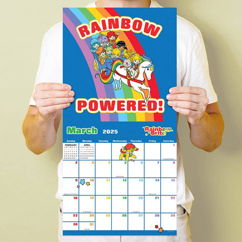 2025 Rainbow Brite Wall Calendar | 80s Inspired Cartoon Giftable Hanging 12 Month Calendar