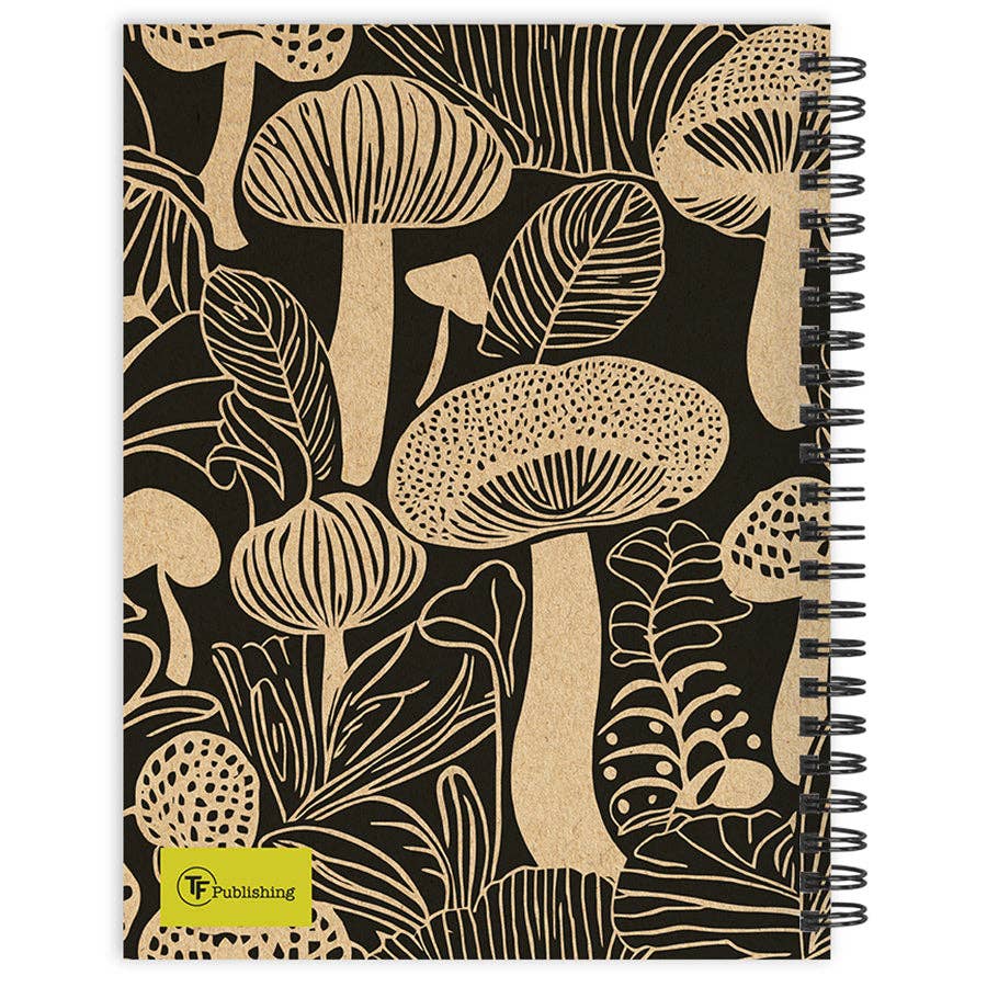 2026 Mushroom Medium Weekly Monthly Planner | Wire-o Binding Diary Datebook Organizer | 6.5" x 8"
