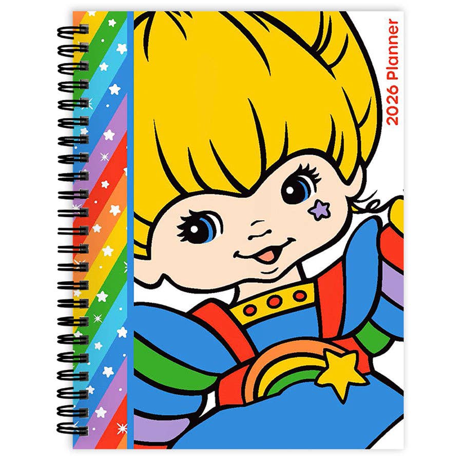 2026 Rainbow Brite Medium Weekly Monthly Planner | Colorful Diary Datebook Organizer | 6.5" x 8"