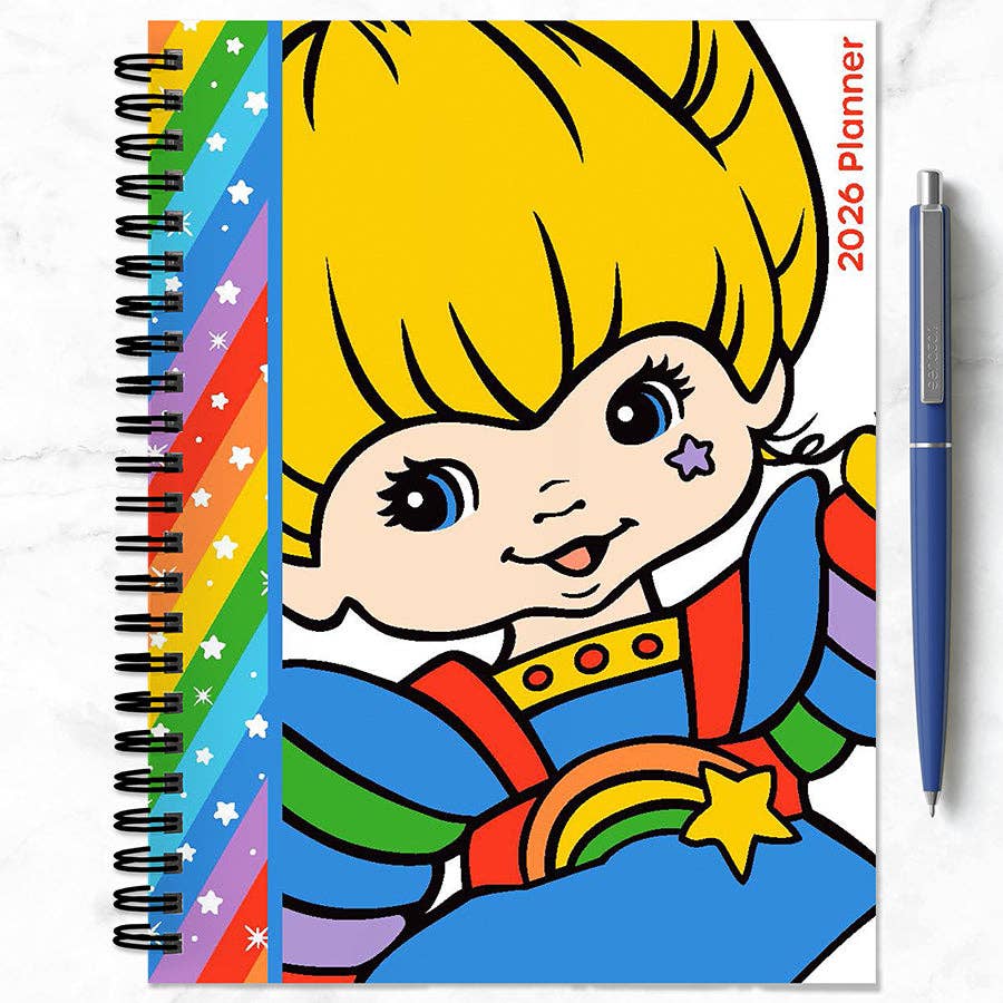 2026 Rainbow Brite Medium Weekly Monthly Planner | Colorful Diary Datebook Organizer | 6.5" x 8"