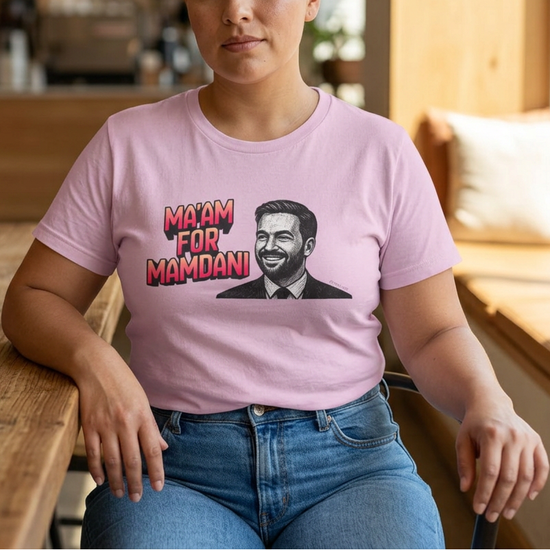 Ma'am for Mamdani NYC Mayor Jersey Short Sleeve Tee [Sizes XS-4XL]
