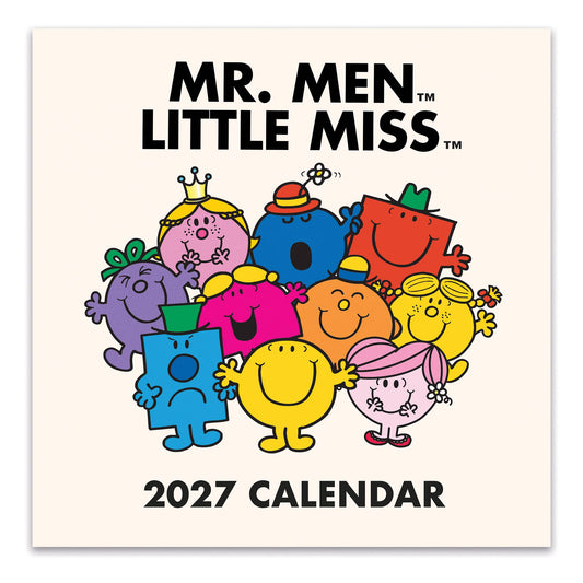 2027 Mr. Men Little Miss 7" x 7" Wall Calendar-Orange Circle Studio-The Bullish Store