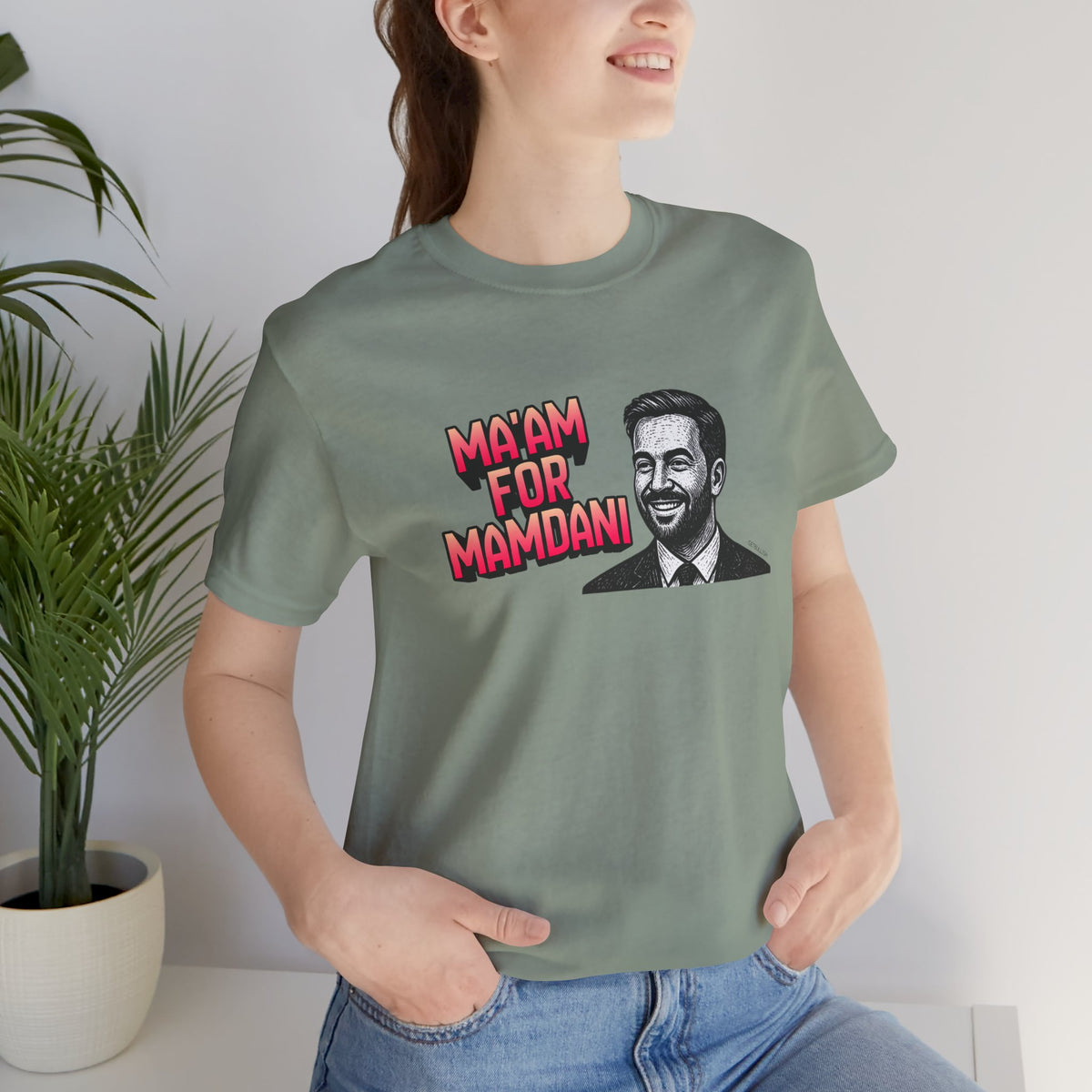 Ma'am for Mamdani NYC Mayor Jersey Short Sleeve Tee [Sizes XS-4XL]