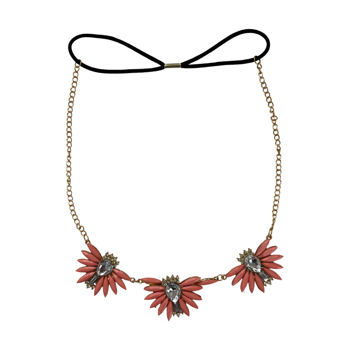 Coral Gems Flexible Hair Tiara | Festive Deco Charm Headband Crown