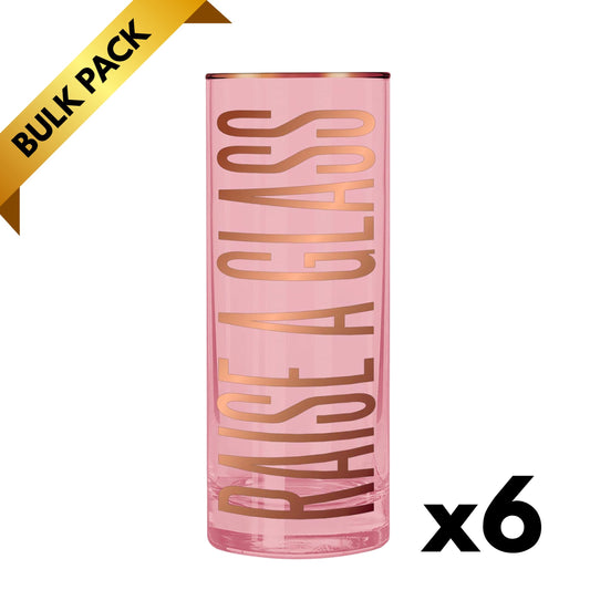 Raise A Glass — Bulk Lot of 6 (Gifting, Events & Resale)-Slant-The Bullish Store
