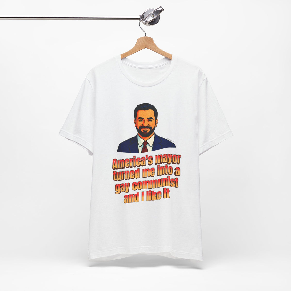 America's Mayor Turned Me Into a Gay Communist and I Like It Mamdani Jersey Short Sleeve Tee [Sizes XS-4XL]