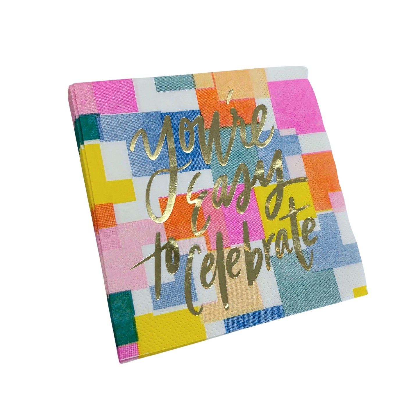 You're Easy to Celebrate Beverage Napkins | Party Cocktail Paper Napkin | 5"