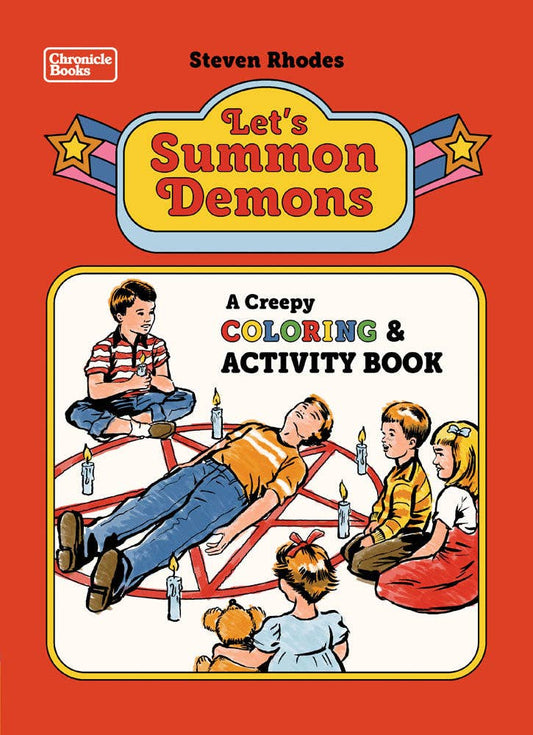 Let's Summon Demons  Coloring and Activity Book | Retro 70s-80s Inspired Pages