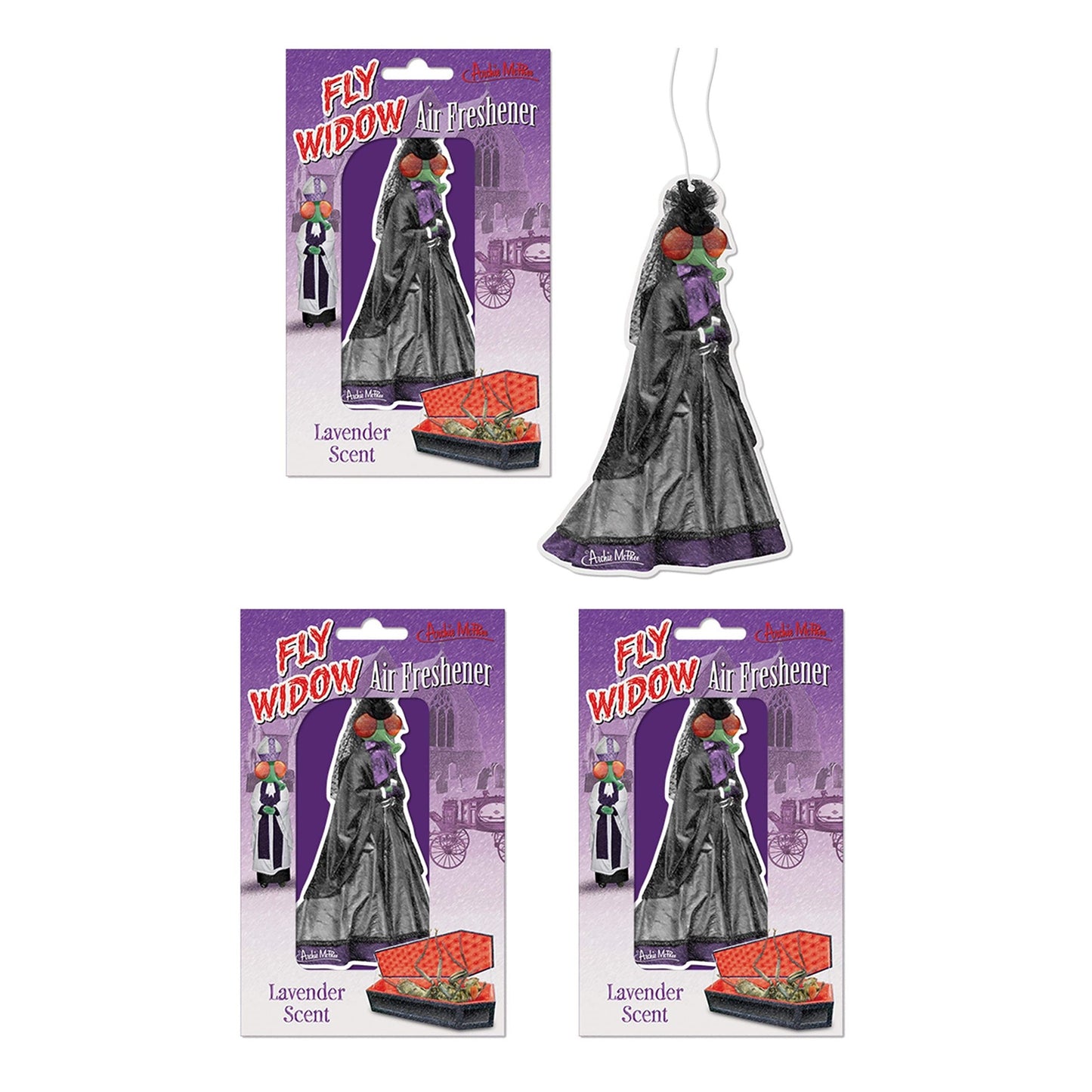 3 Pack Fly Widow Air Freshener in Lavender Scent
