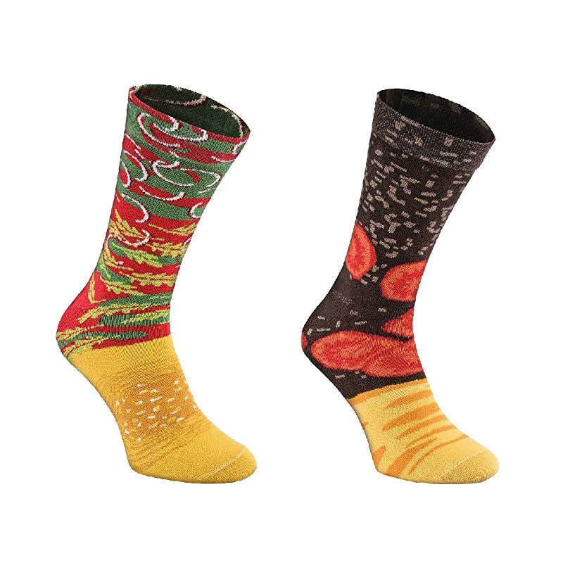 3 Pairs Foodie Hamburger Socks