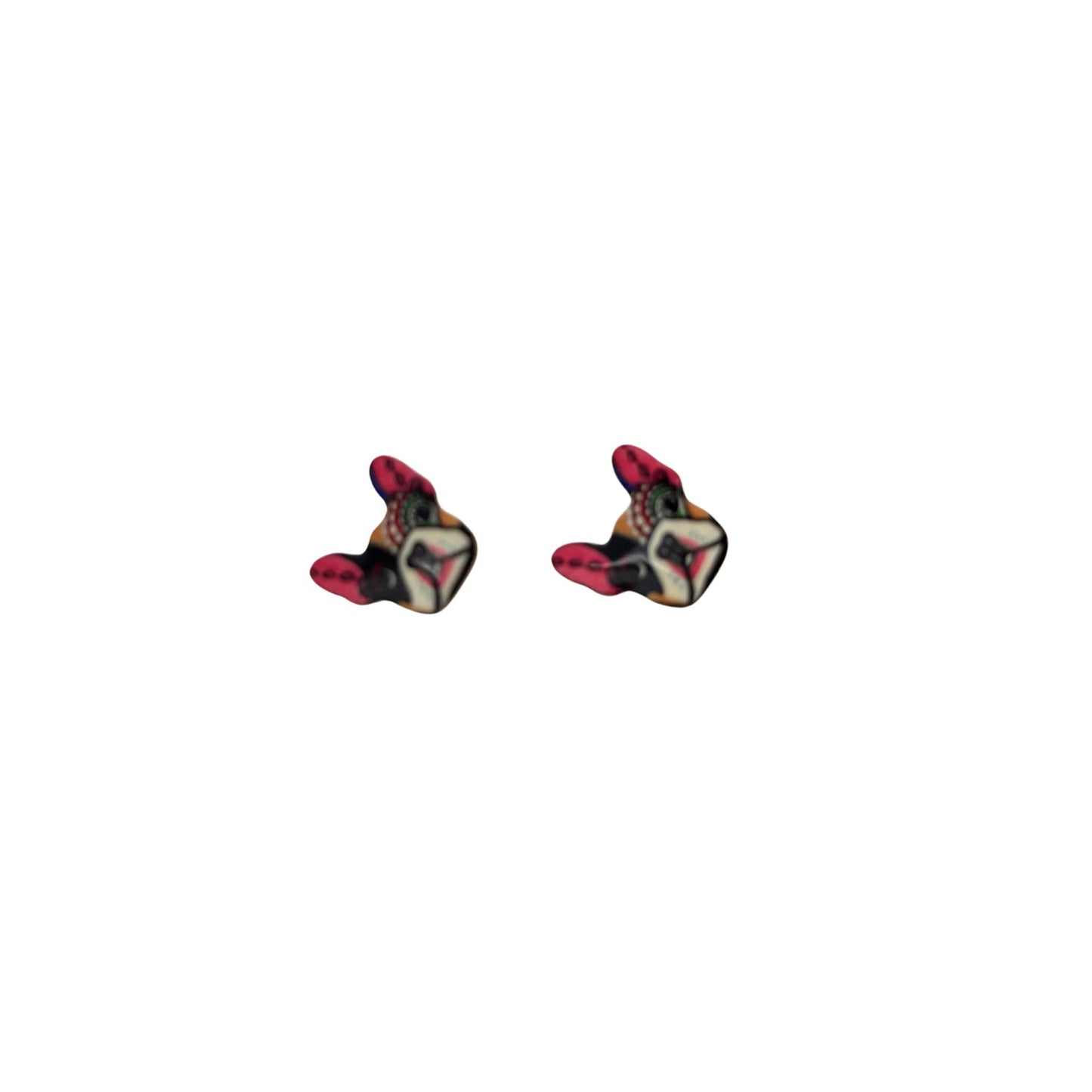 Graffiti Dog Stud Earrings | Street Art Novelty Earrings
