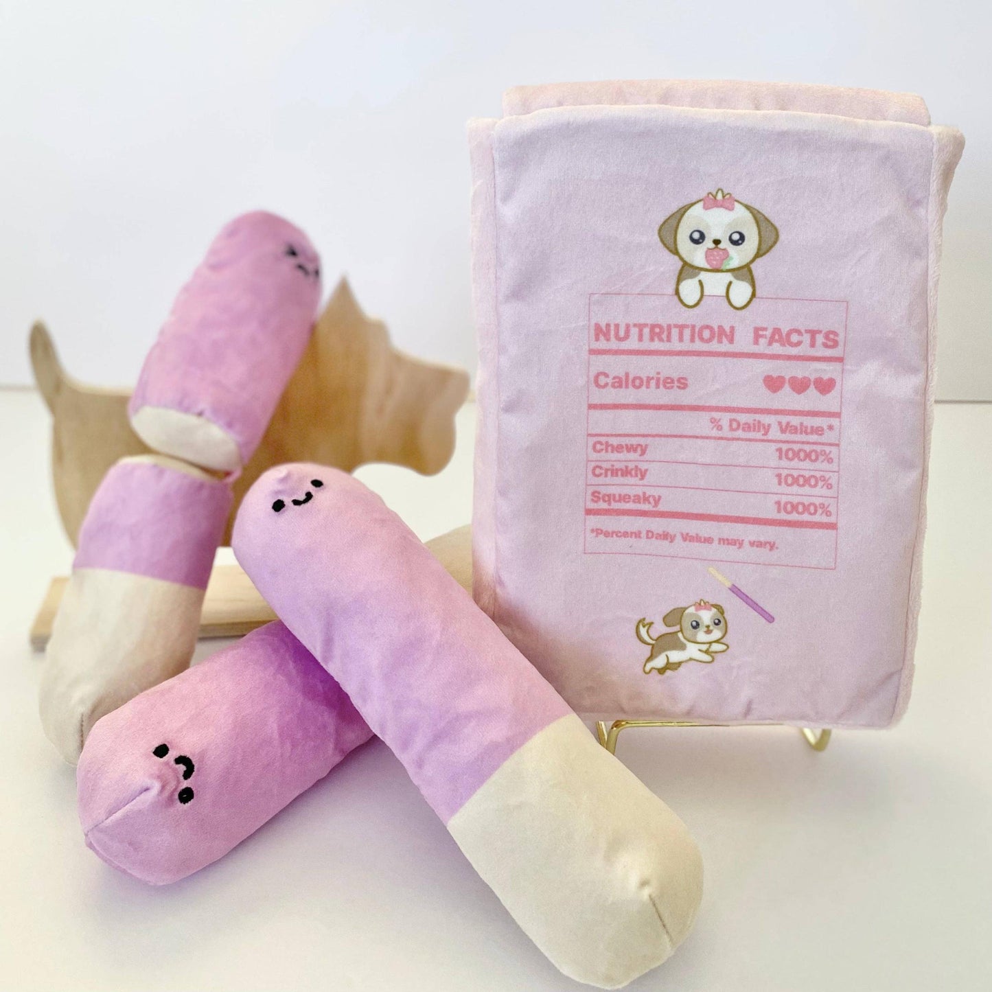 4 Piece Dog Toy Strawberry "Pawky" Interactive/Nosework | Japanese Snack Theme-Blushiez-The Bullish Store