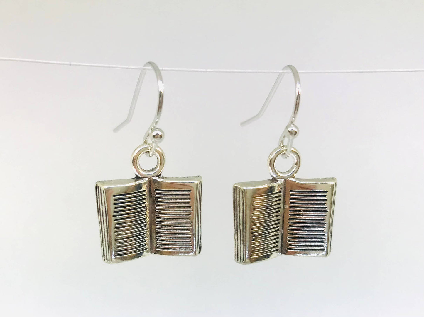 Open Book Earrings