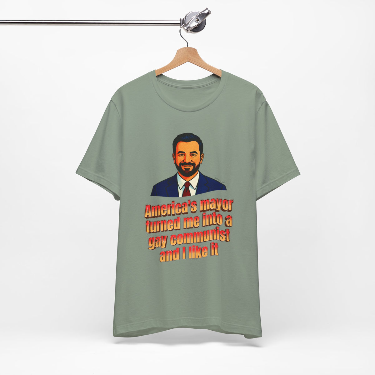 America's Mayor Turned Me Into a Gay Communist and I Like It Mamdani Jersey Short Sleeve Tee [Sizes XS-4XL]