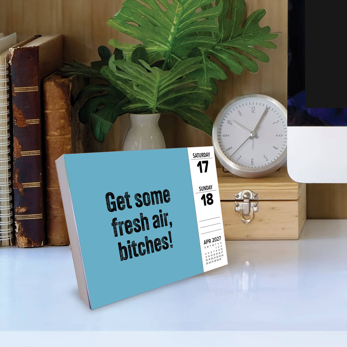 No F*cks Given 2027 Box Calendar | 5.4" x 6.2"